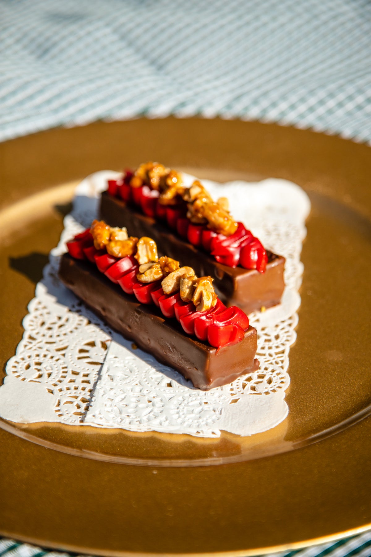 Snicker de Chocolate Amargo y Frambuesa